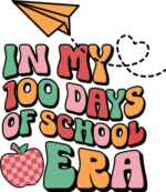 In my 100 days of school era free svg file for members, Last day of School svg for tshirt