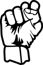 Clenched Raised Fist free svg file for members, Juneteenth, clipart image