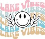 Lake vibes, echo stacked text free svg file for members, Summer Vacation svg for sweatshirt