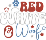 Red, white and woof free svg file for members, 4th of july svg for tshirt