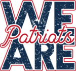 We are patriots free svg file for members, American football team fan hoodie design, distressed svg