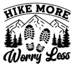 Hike more, worry less free svg file for members, hiking adventure svg for hoodie design