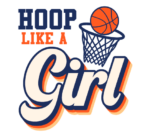 Hoop like a girl free svg file for members, basketball lover t-shirt design