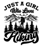 Just a girl who loves hiking free svg file for members, hiker tshirt design