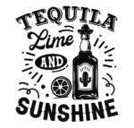 Tequila, lime and sunshine free svg file for members, funny tequila party t-shirt design