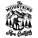 The mountains are calling free svg file for members, hiking tshirt design
