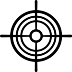Scope Aim free svg file for members, target icon clipart image, hunting decorative element