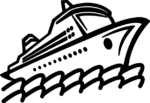 Cruise ship side view clipart image free svg file for members, cruising svg, decorative element