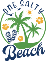 One Salty Beach, palm trees free svg file for members, summer vacations svg for tshirt design