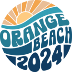 Orange beach 2024 free svg file for members, beach day svg for tumbler design