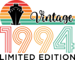 Vintage 1994 limited edition free svg file for members, funny 30th birthday gift
